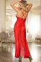 Valentine Red Lace Maxi Dress