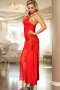 Valentine Red Lace Maxi Dress