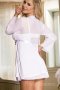 Mesh Bell Sleeve Robe And Babydoll Set