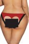 Plus Size Red Heartbreaker Open Back Lace Trimmed Panty