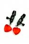 BDSM Fetish Nipple Clip with Red Heart
