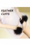 Fur Lined Handcuffs - Black