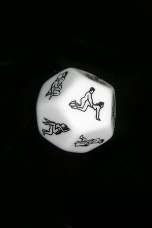 Couple Dice Game - 12 Sides - White