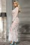 Bridal White Long Sleeve Transparent Gown