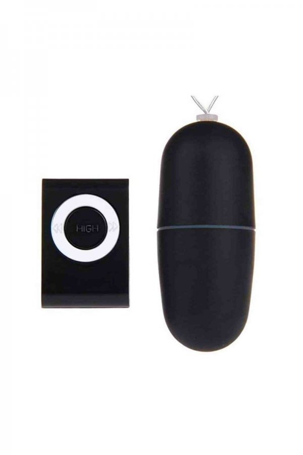 Waterproof Remote Control Vibrating Egg - Black