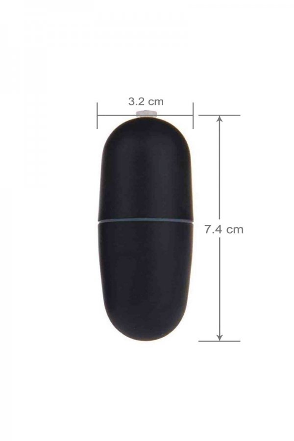 Waterproof Remote Control Vibrating Egg - Black