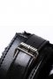 Black Leather Fur Lined Sensual Handcuffs