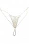 Rhinestone Jewellery Panty For Ladies - Golden