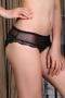 Black Flower Transparent Panty