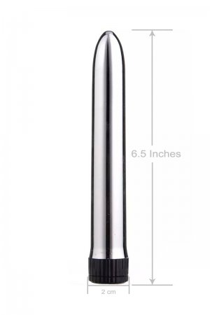 6.5 Inch Vibrator for Girls - Silver