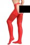 Red Sexy Faux Leather Stocking & Panty