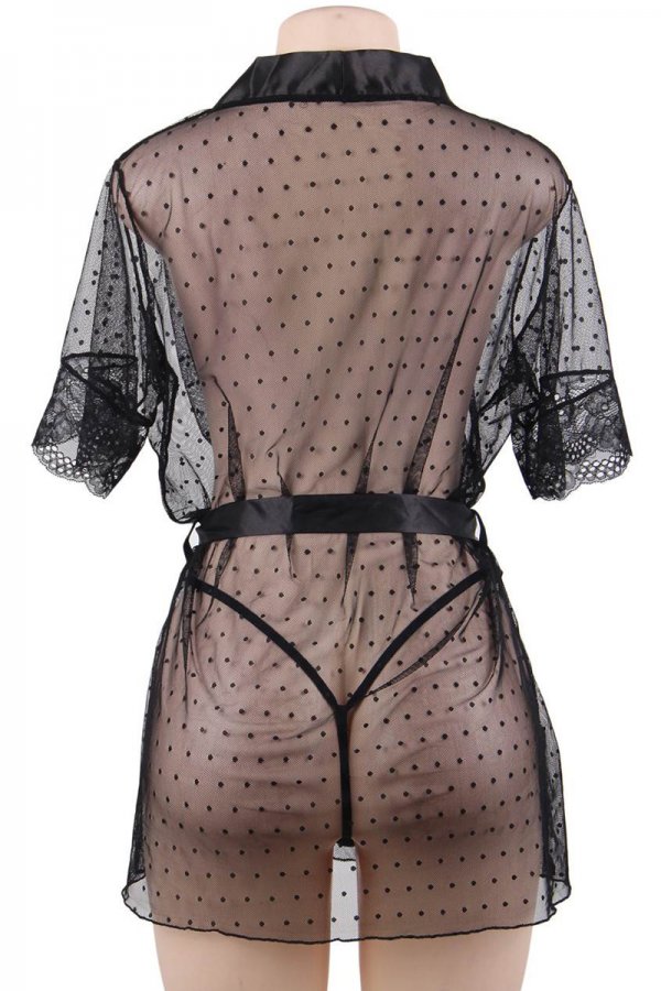 Black Transparent Nighty Dress