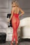 Open Back Red Bodystocking