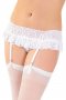 Bridal Lace Suspender Belt with Panty