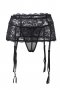 Sheer Lace Suspender Belt with Panty