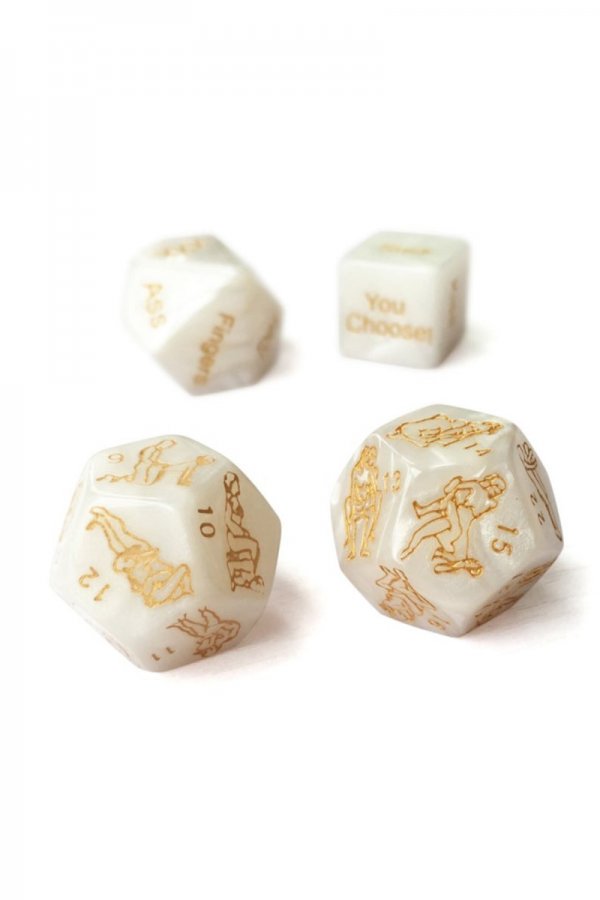 12 Sides Sex Dice Game - Set of 4 Dices
