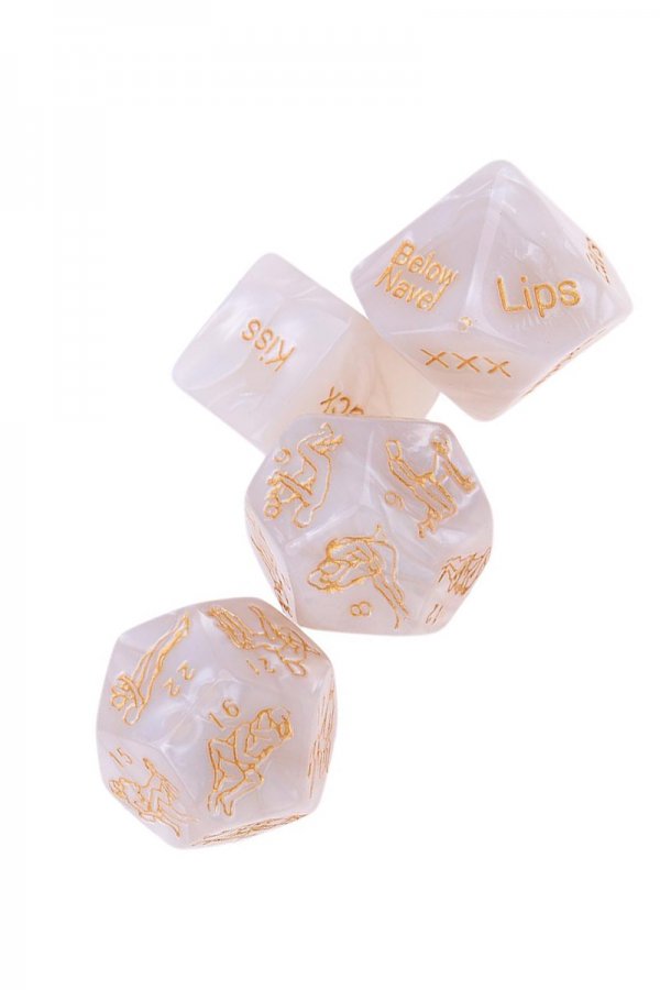 12 Sides Sex Dice Game - Set of 4 Dices