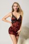 Flower Print Chemise with Lace Cups