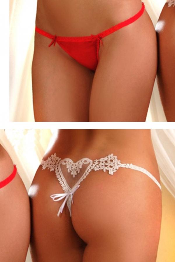 White Designer Panty with bows