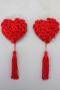 Red Lucky Shape Pasties with Tassels