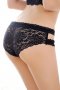 Black Strappy Lace Cutout Full Back Panties