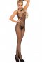  fishnet criss cross back bodystocking with open crotch.