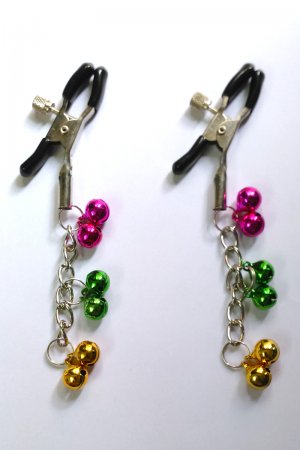 Nipple Clip with Multi-color Bells