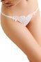 White Sweet Lace Heart Pearl G-string