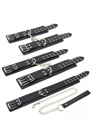 Black BDSM Fetish Fantasy Kit