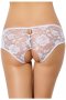 White Open Crotch Lace Thong