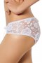 White Open Crotch Lace Thong