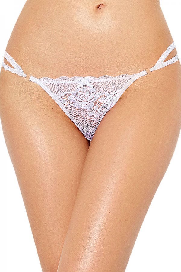 White Lace G Strings for Womens
