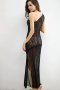 Black Lace Asymmetrical Gown