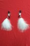 Nipple Clamps with White Feather