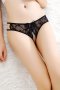 Black Open Crotch Panty