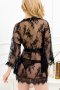 Black Glam Full Of Lace Boudoir Set